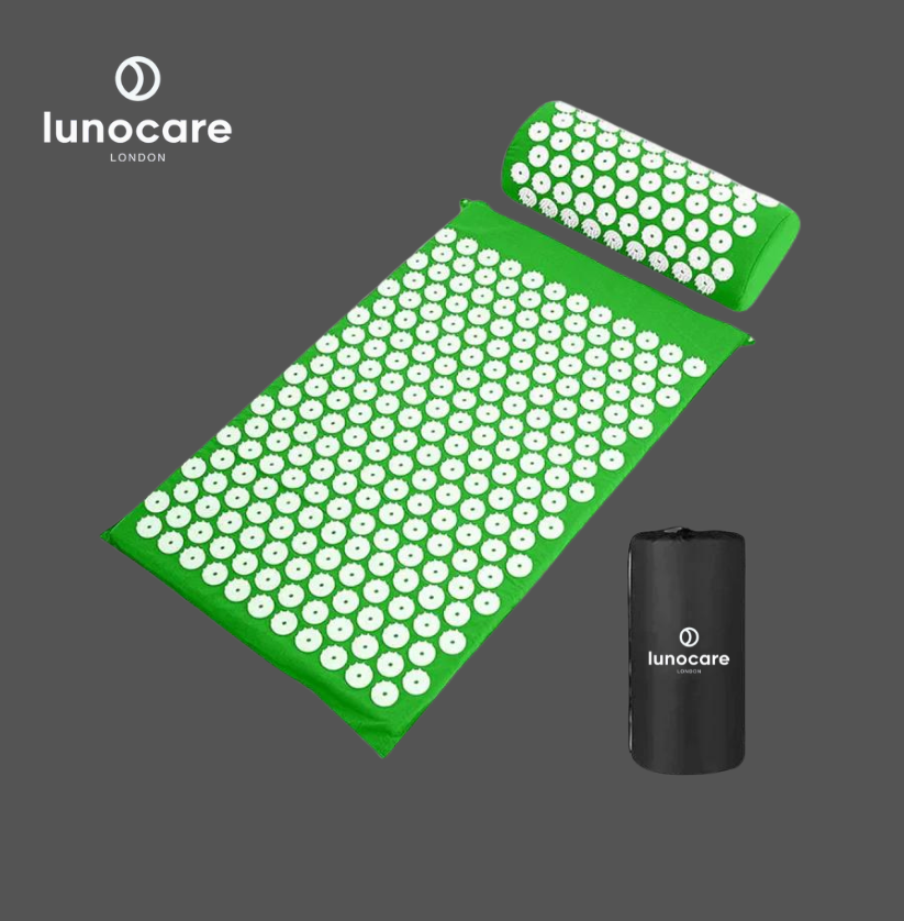 Lunocare ┃ Neck & Back Acupressure Mat + Pillow Set