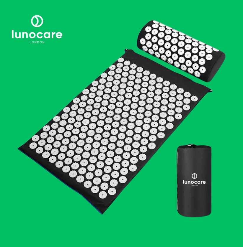 Lunocare ┃ Neck & Back Acupressure Mat + Pillow Set